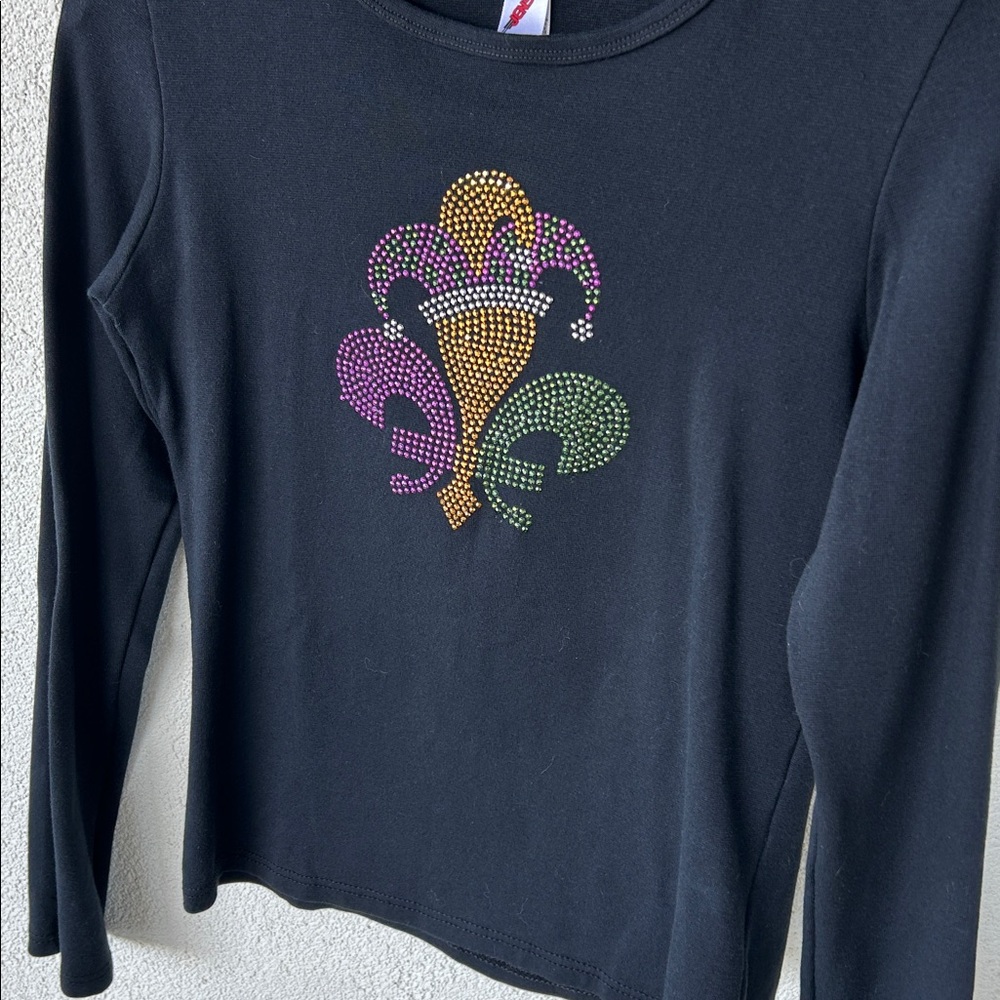 Jensen Mardi Gras Metallic Studded Top